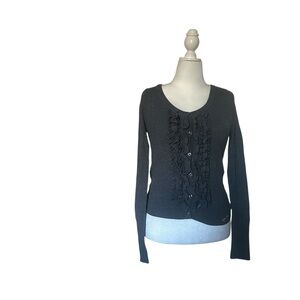 Y2K Hollister ruffle cardigan